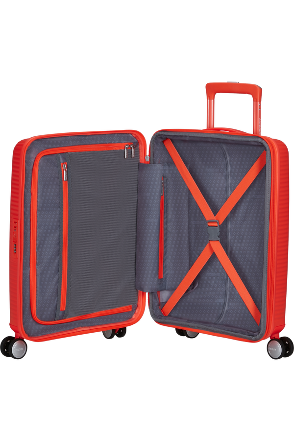 American Tourister SoundBox Spinner TSA Expandable 55cm  Neon Orange