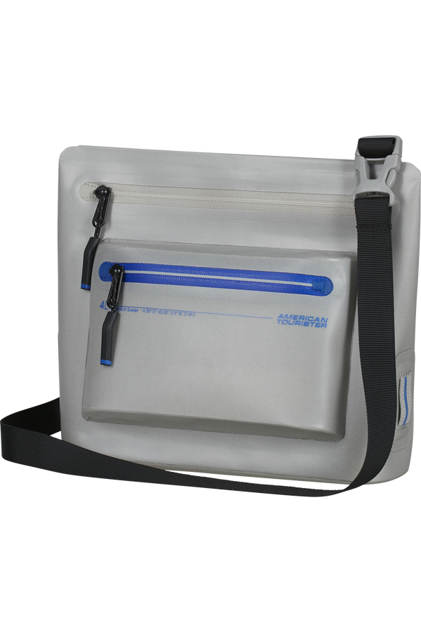 Colourdry M Schultertasche | American Tourister Colourdry Shoulder Bag M  Glacial Silver