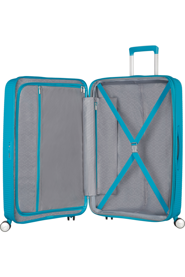 American Tourister Soundbox Spinner erweiterbar 67cm Summer Blue