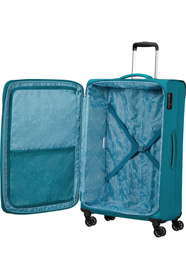 American Tourister Pulsonic Spinner Expandable 81cm  Stone Teal