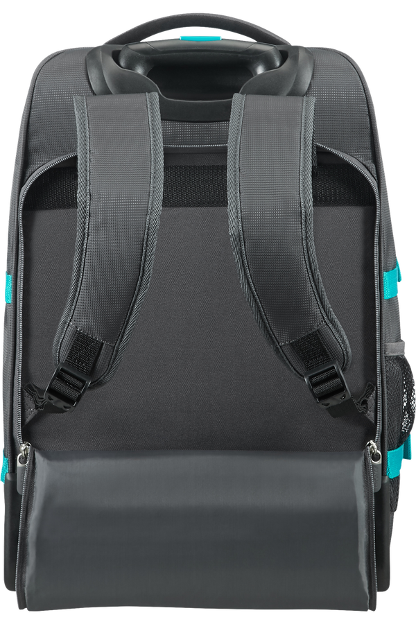 American Tourister Road Quest Laptop Rucksack mit Rollen 39.6cm/15.6inch  Grey/Turquoise