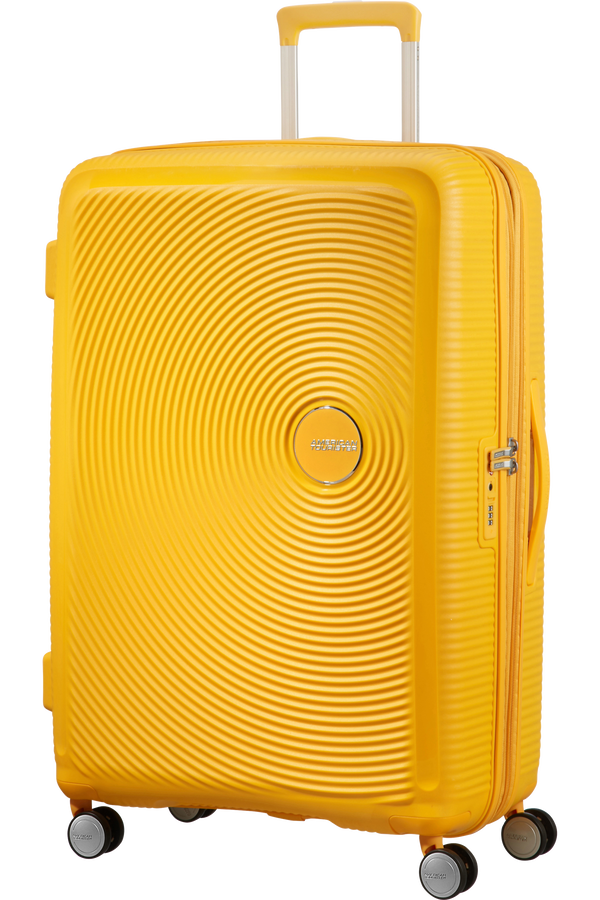 American Tourister Soundbox Spinner 77  Golden Yellow