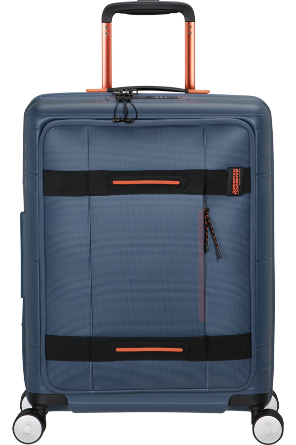 American Tourister Hello Cabin Spinner Exp Coated 55cm  Navy/Orange