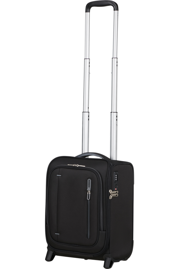 Cloudrider S/M Valise 2 roues | American Tourister Cloudrider Upright Underseater Tsa  Jet Black