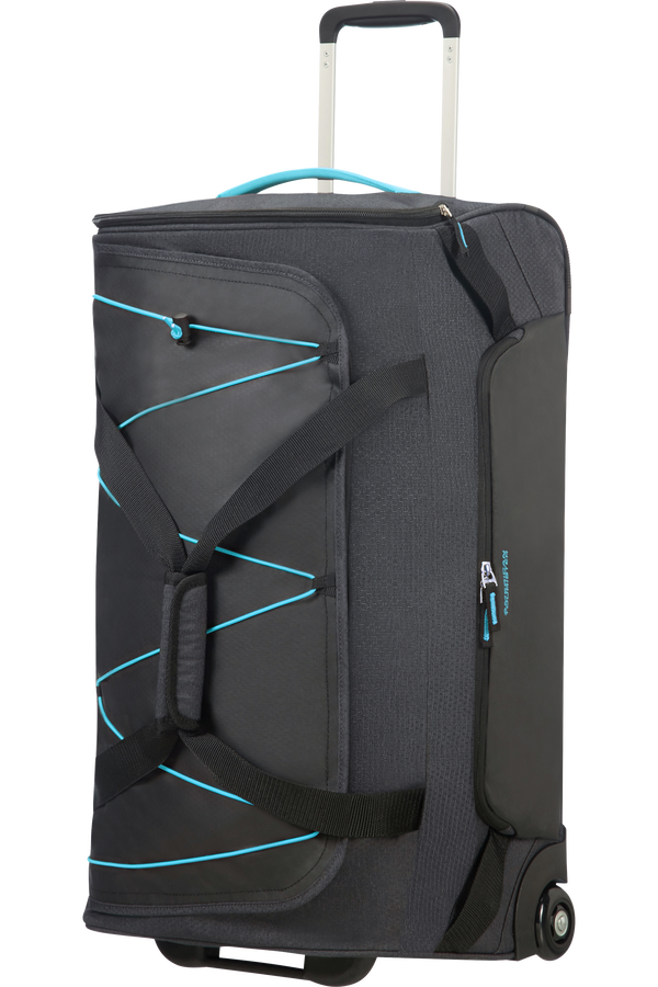 American Tourister Road Quest Duffle with Wheels M  Graphite/Turquoise
