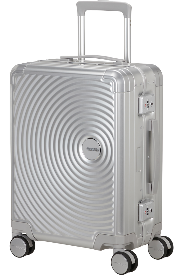 American Tourister Soundbox Alu Spinner TSA 55cm  Argent