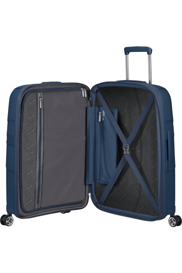 American Tourister Starvibe Spinner Expandable TSA 67cm Marine