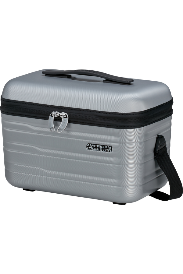 American Tourister Flashline Beauty Case  Sky Silver