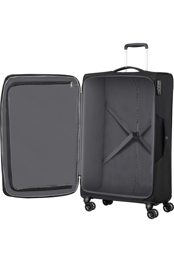 American Tourister Crosstrack Spinner Expandable 79cm  Black/Grey