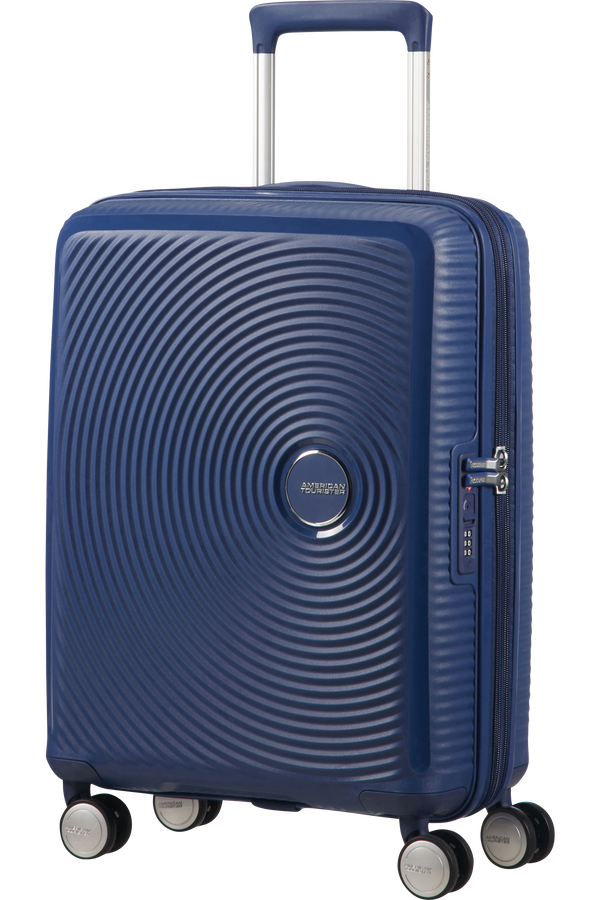 American Tourister Soundbox Spinner extensible 55cm Bleu marine foncé