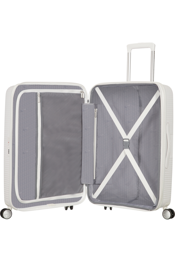American Tourister Soundbox Spinner erweiterbar 77cm Pure White