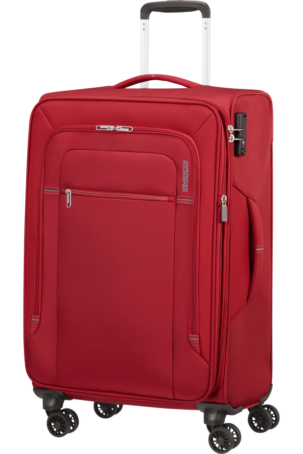 American Tourister Crosstrack Spinner Expandable 67cm  Red/Grey