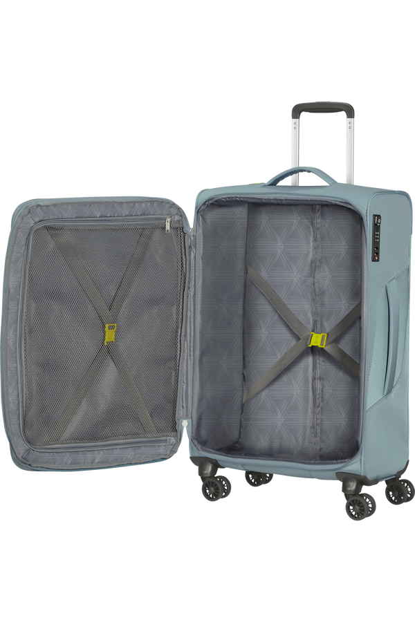 American Tourister Summerfunk Spinner Exp TSA 67cm  Gris Métallique