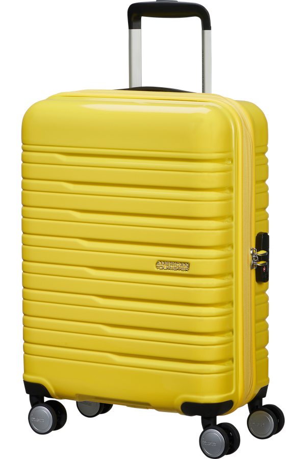American Tourister Flashline Pop Spinner Exp TSA 55cm  Lemon Yellow