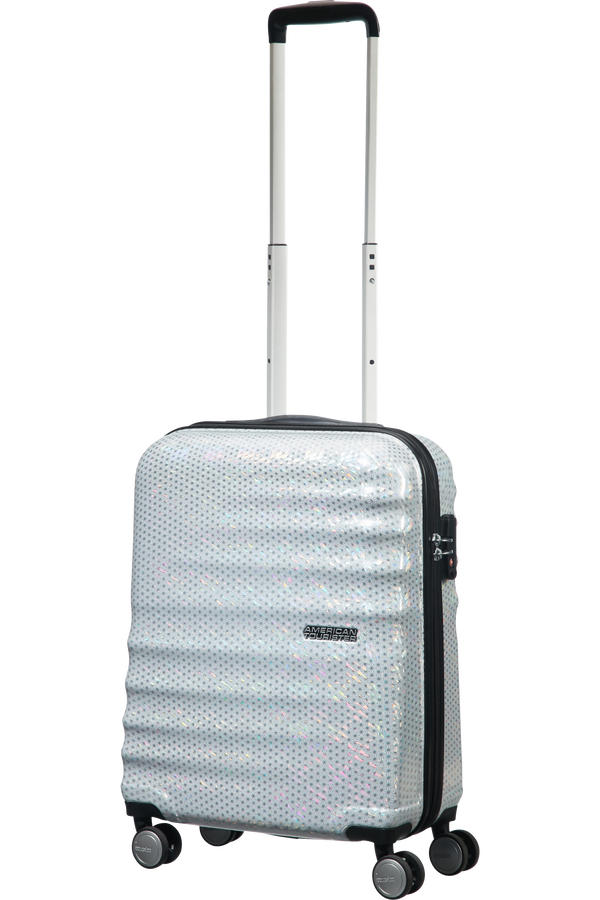 American Tourister Wavebreaker Spinner 55cm  Starlight Silver
