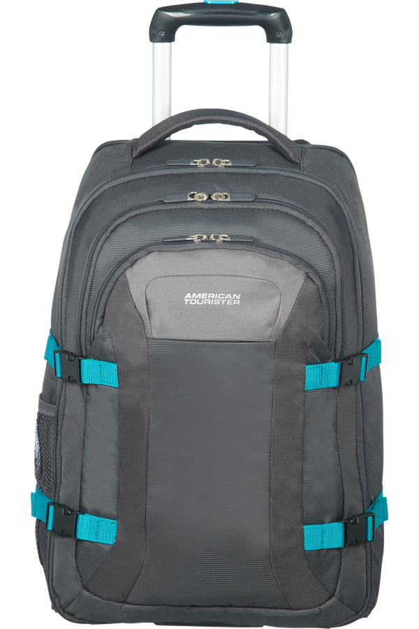 American Tourister Road Quest Laptop Rucksack mit Rollen 39.6cm/15.6inch  Grey/Turquoise