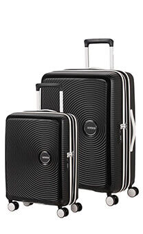 American Tourister Soundbox 2 PC Set A  Black/White