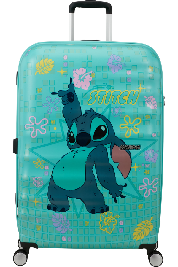 American Tourister Disney Wavebreaker Spinner TSA Disney Fl 77cm  Stitch Flower