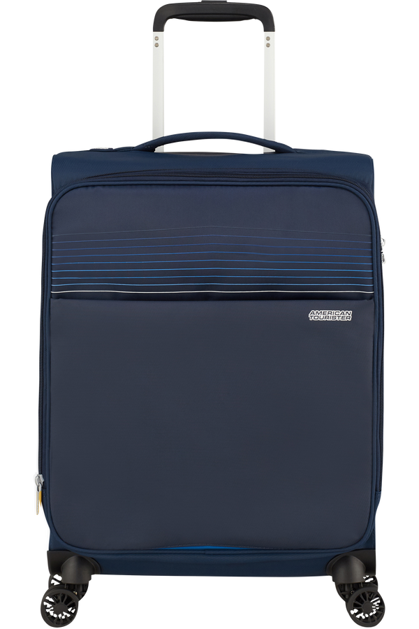 American Tourister Lite Ray Spinner TSA Expandable 55cm  Midnight Navy