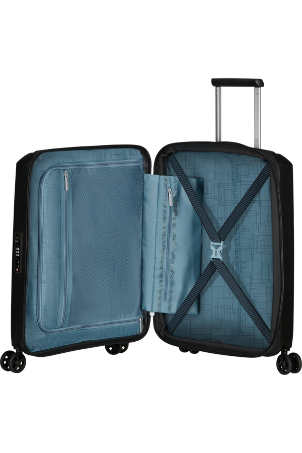 American Tourister Aerostep Spinner 55/20 Exp Tsa 55cm  Noir