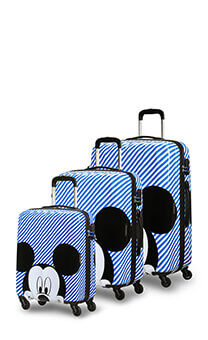 American Tourister Hypertwist 3 PC Set B Disney  Mickey Stripes