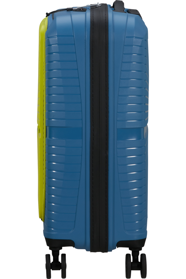 American Tourister Airconic Spinner Frontloader 15.6' 55cm  Coronet Blue/Lime