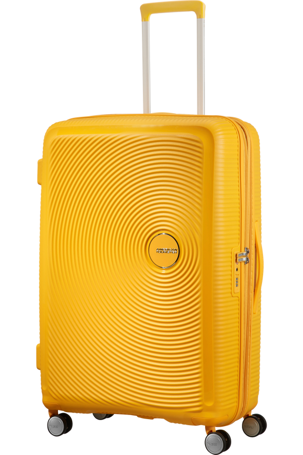 American Tourister Soundbox Spinner 77  Golden Yellow