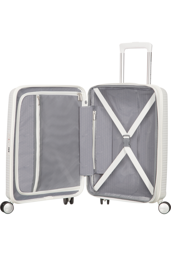 American Tourister Soundbox Spinner extensible 55cm Pure White