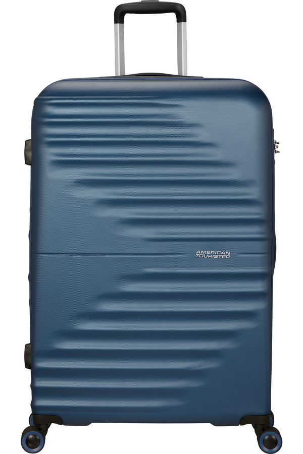 American Tourister Wavetwister Spinner TSA 77cm  Bleu marine foncé